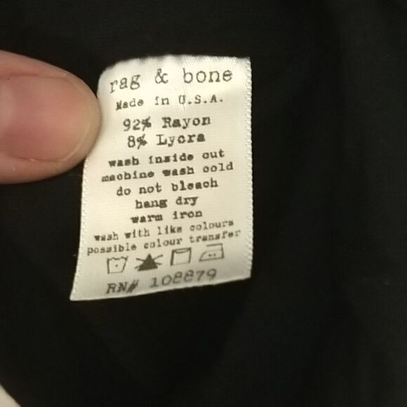 Rag & Bone Black Dress Medium one pocket front - Picture 4 of 4